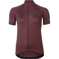 Agu Core Fietsshirt Dames Korte Mouwen - Paars - Drie achterzakken - YKK-rits over de hele lengte - Sneldrogend interlock