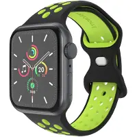 IMoshion Siliconen Sport⁺ bandje voor de Apple Watch | 38/40/41/42 mm - Maat S/M - Black & Yellow