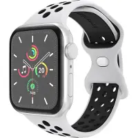 IMoshion Siliconen Sport⁺ bandje voor de Apple Watch | 38/40/41/42 mm - Maat M/L - White / Black