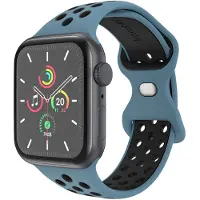IMoshion Siliconen Sport⁺ bandje voor de Apple Watch | 38/40/41/42 mm - Maat M/L - Blue & Black