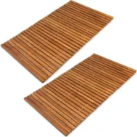 Deuba Badmat Set van 2 76x50cm Acacia FSC-gecertificeerd