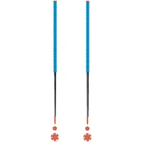 Les batons d'Alain - Skistokken - Azur voor Unisex van Wol - Maat 115 cm - Blauw