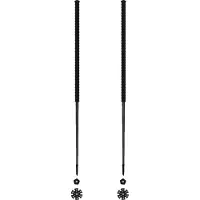 Les batons d'Alain - Skistokken - Panthère voor Unisex van Wol - Maat 115 cm - Zwart