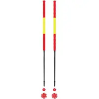 Les batons d'Alain - Skistokken - Espagne voor Unisex van Wol - Maat 115 cm - Rood