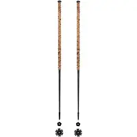 Les batons d'Alain - Skistokken - Champagne voor Unisex van Wol - Maat 115 cm - Bruin