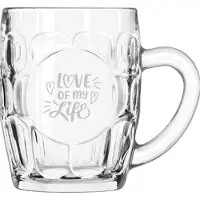 Libbey Gegraveerde Bierpul 55cl Love of my life - valentijnsdag - valentijn