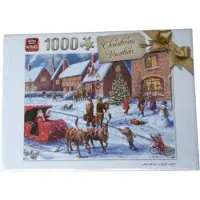 King kerstpuzzel Christmass Vacation 1000 stukjes