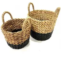 VAR Pot naturel/black S/2