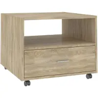 vidaXL Salontafel Sonoma-eik, 55x55x40 cm, houtvezel