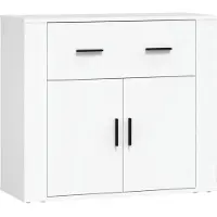 vidaXL Dressoir 80x33x70 cm bewerkt hout wit