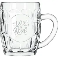 Libbey Gegraveerde Bierpul 55cl Love is real - valentijnsdag - valentijn