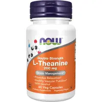 NOW,NOW Foods,NOW,NOW Foods L-theanine 200 mg met inositol (60 Capsules) - aminozuur, l-theanine - l-theanine - l-theanine