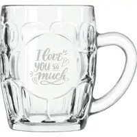 Libbey Gegraveerde Bierpul 55cl I Love you so much - valentijnsdag - valentijn
