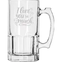Libbey Gegraveerde Bierpul 1ltr I Love you so much - valentijnsdag - valentijn