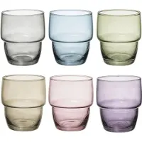 Secret De Gourmet water/sap glazen Rodrig - 18x stuks - 280 ml - Drinkglazen - Waterglazen - Stapelbaar