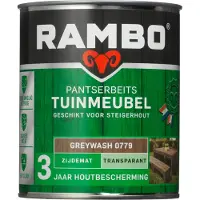 Rambo Pantserbeits Tuinmeubel Zijdeglans Transparant Greywash 0779 750 ML