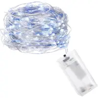 Hobby Hall Kerstverlichting | 1.9 m | Waterdicht | Op Batterij | LED-Verlichting | Koel Wit/Blauw