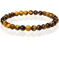 Memphis 6mm Natuursteen Armband - Yellow Tiger Eye