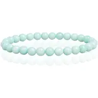 Memphis 6mm Natuursteen Armband - Green Jade