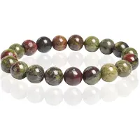 Memphis Natuursteen Armband 10mm - Dragon Blood Stone