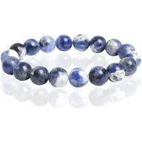 Memphis Natuursteen Armband 10mm - Sodalite