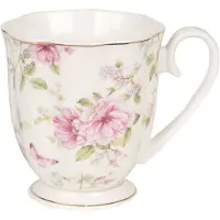 Clayre & Eef Roze Mok 11*8*9 cm / 200 ml 6CEMU0059