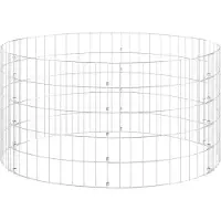 vidaXL Compostbak Ø100x50 cm gegalvaniseerd staal