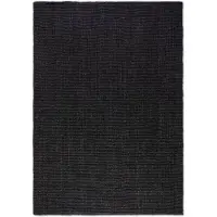 Home Collection Handgeweven Jute Vloerkleed - Zwart 60 x 90 cm