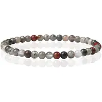 Memphis Natuursteen Armband - 4mm Bloodstone - 19cm