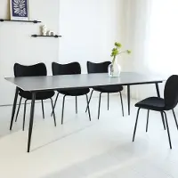 Dimehouse Eettafel Jules 230x100 cm marmerlook grijs