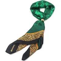 Yehwang Hoofdsjaal - Satijnen Haar Sjaal - Festival Look - Vierkante Sjaal - Fantasie - Zomer Sjaal - Haarband - Leopard - Sandy