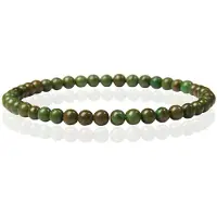 Memphis Natuursteen Armband - 4mm Green Jade