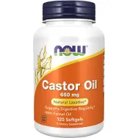 Now Castorolie 650 mg met Venkelolie (120 Softgels) - maag-&-darmen, spijsvertering - spijsvertering - spijsvertering