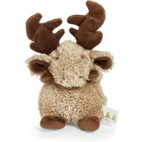 Bunnies By The Bay Bruce de Eland Knuffel - Knuffeldier - Geborduurde details - Eland- 18 cm - Bruin