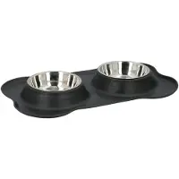 Huismerk Premium Voederbak Met Mat - 46 x 27 x 4 cm