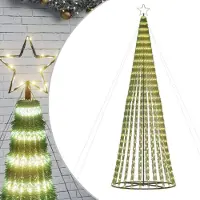 vidaXL LED-kerstboom 688 LEDs warm wit 300 cm
