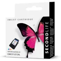 SecondLife Inkjets SecondLife inkt cartridge kleur voor Canon CL-511 en CL-513