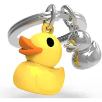 Metalmorphose sleutelhanger Fashion duck - Zilver / 2.2 x 2.2 x 1.3 cm / Metaal