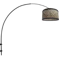 Steinhauer Wandlamp Sparkled Light Zwart Met BambØ