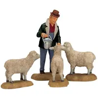 Lemax Kerstdorpminiatuur The Good Shepherd (herder) H 7 Cm