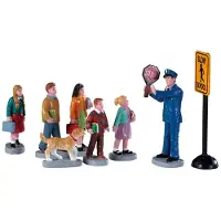 Lemax Kerstfiguur The crossing guard set of 8