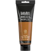 LIQUITEX 88700227 Basics Acrylverf Raw Sienna – 250 ml | Kunstenaars Acrylverf | Middelmatige Viscositeit | Lichtechte Kleur voor Schilderen & Canvas