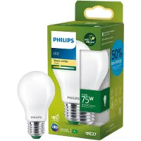 Philips LED lamp E27 | Peer A60 | Ultra Efficient | Mat | 2700K | 5.2W (75W)