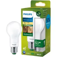Philips Ultra Efficient LED lamp Mat - 60 W - E27 - Dimbaar warmwit licht