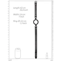 Ouch! Siliconen Ring Gag - Zwart