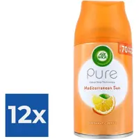 Air Wick Airwick Luchtverfrisser Refill 250ml Pure Mediterranean Sun - Voordeelverpakking 12 stuks