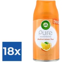 Air Wick Airwick Luchtverfrisser Refill 250ml Pure Mediterranean Sun - Voordeelverpakking 18 stuks