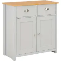 vidaXL Dressoir 79x35x81 cm grijs