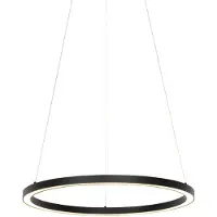 QAZQA Smart hanglamp zwart 60 cm incl. LED en RGBW - Girello