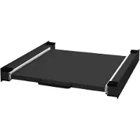 ML-Design Tussenplank Cate uittrekbaar | staal zwart 60x60x7 cm badkamermeubels | NADUVI